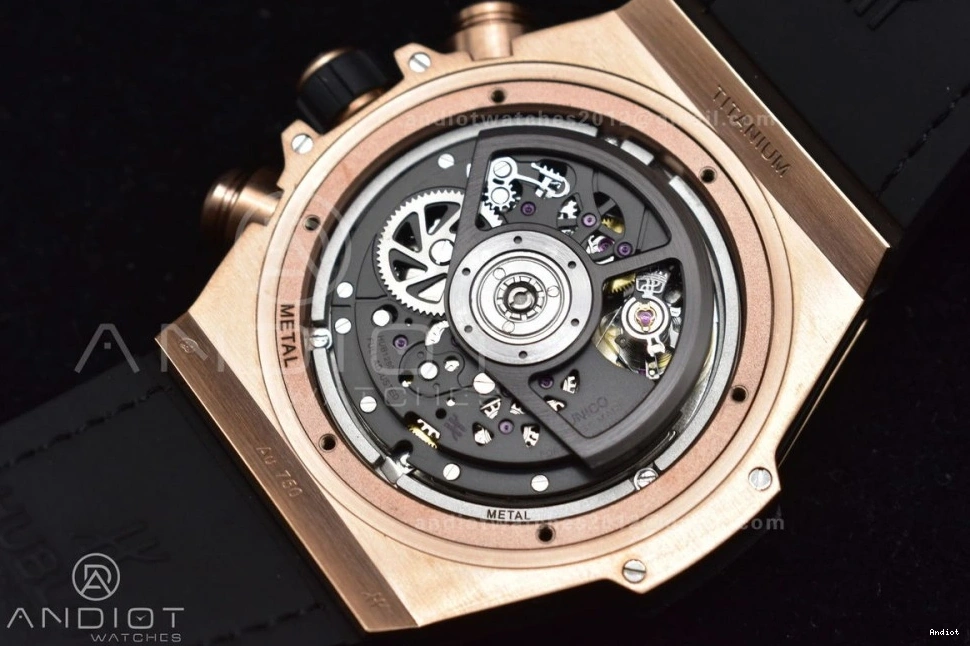 Rainbow Bang Gummy 1:1 Strap 45mm Big A1280 King Best Unico RG on Edition Rainbow ZF 0117